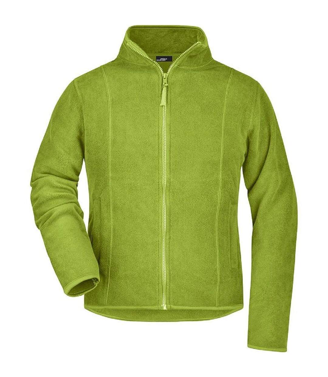 Veste polaire zippée femme - JN049 - vert citron-1