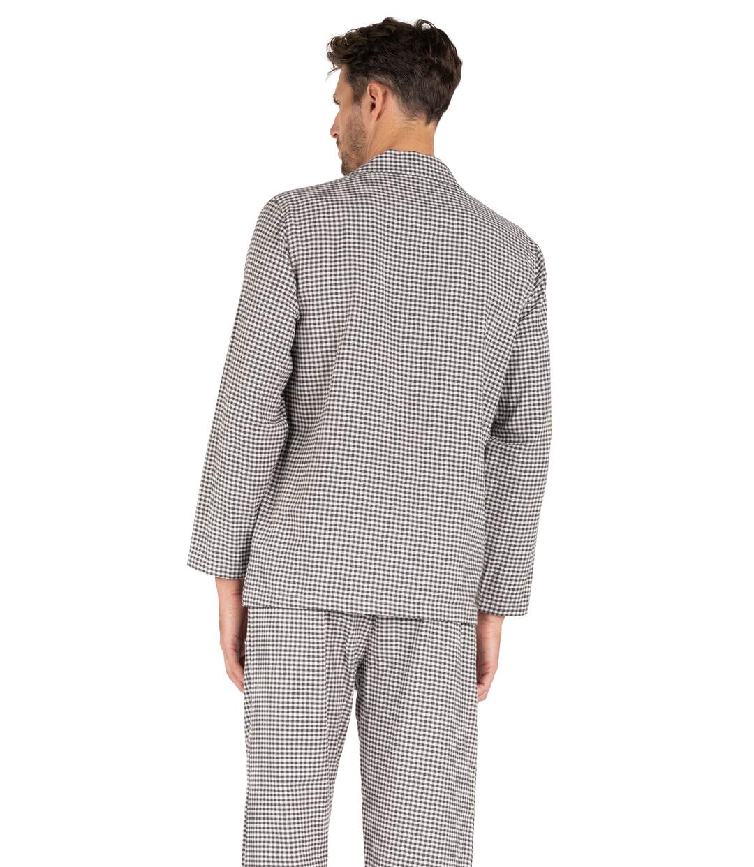Pyjama long ouvert flanelle Eminence-2