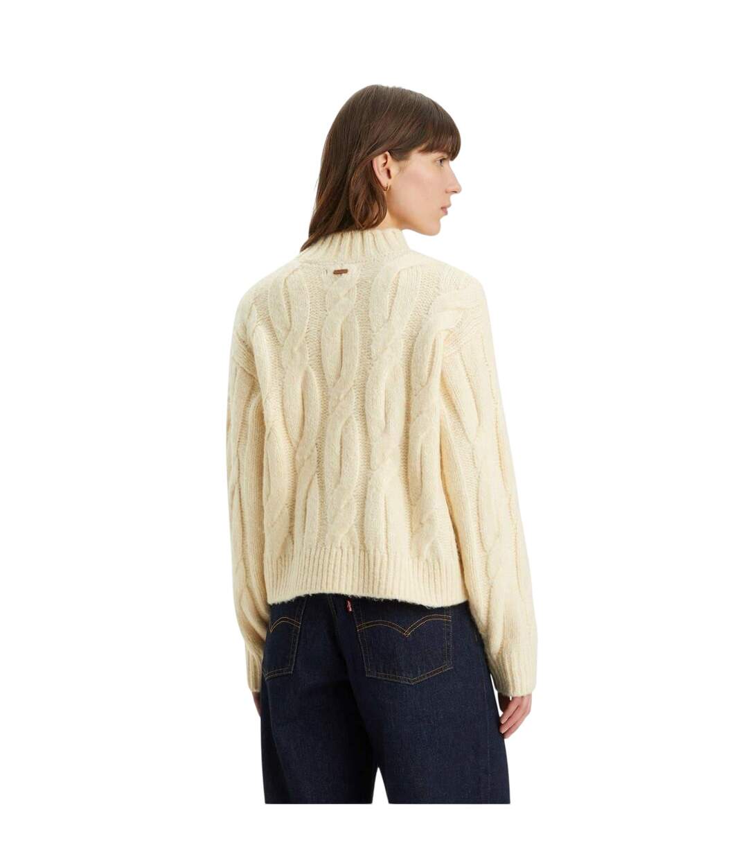 Sweat Motif/style Maille Torsadée Isabel Femme Blanc Levis-2