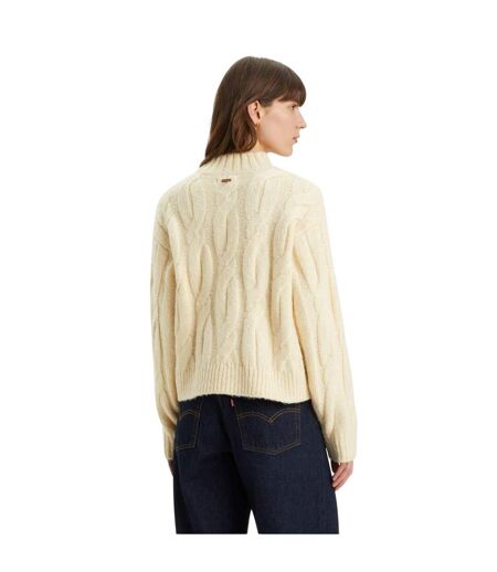 Sweat Motif/style Maille Torsadée Isabel Femme Blanc Levis