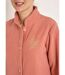 Peignoir polaire col montant long 115cm-3