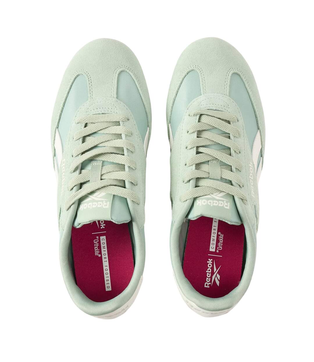 Baskets Motif/style Logo World Femme Vert Blanc Cassé Reebok-3