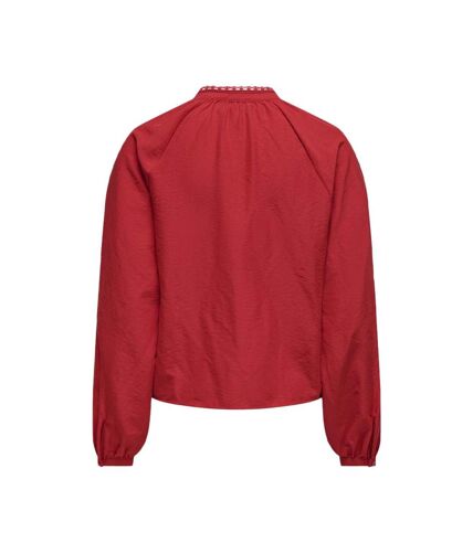 Blouse Manches Longues Rouge Femme JDY Loli - L