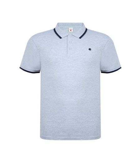 Polo Motif/style Signature Homme Gris Chiné SoulCal