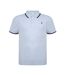 Polo Motif/style Signature Homme Gris Chiné SoulCal-1