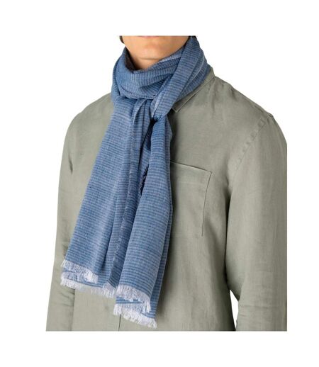 Écharpe Motif/style Lignes Adulte Taille Unique Bleu Spasso