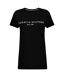 Womens/ladies Chest Logo Crew Neck T-shirt Black Tommy Hilfiger-1