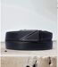 Ceinture en cuir noir pour hommes - Ajustable et élégante, idéale pour tous les styles-5