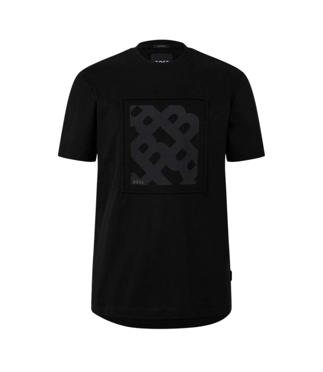 T-shirt Motif/style Gros Logo Homme Noir Boss-1