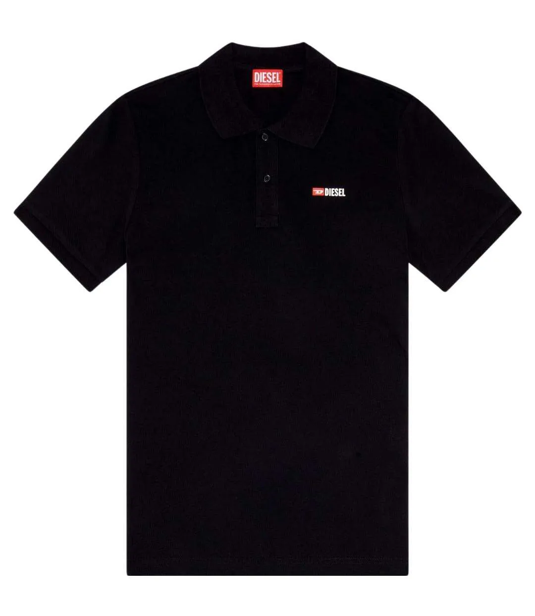 Polo Weet-spilt Homme Noir Diesel-1