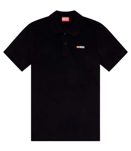 Polo Weet-spilt Homme Noir Diesel