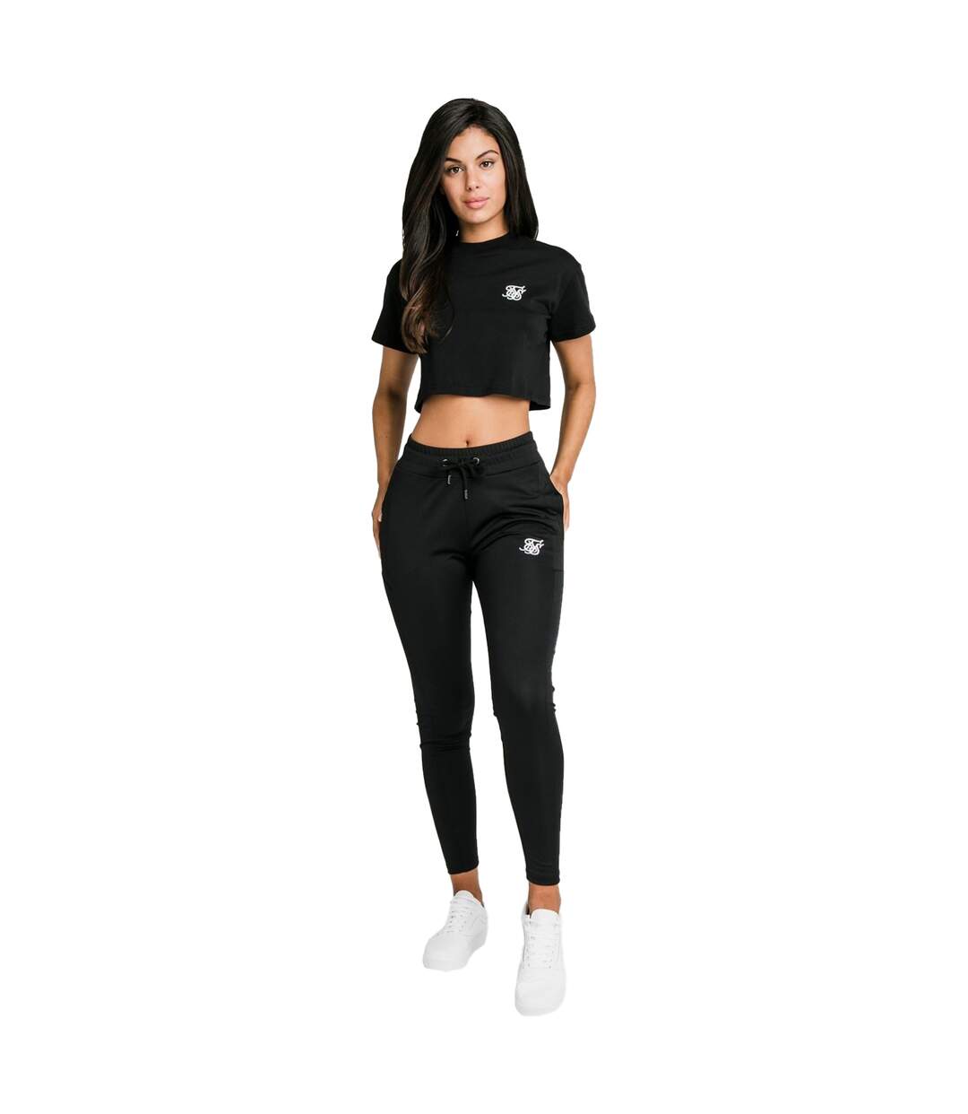 T-shirt Essentials Femme Noir SikSilk-1