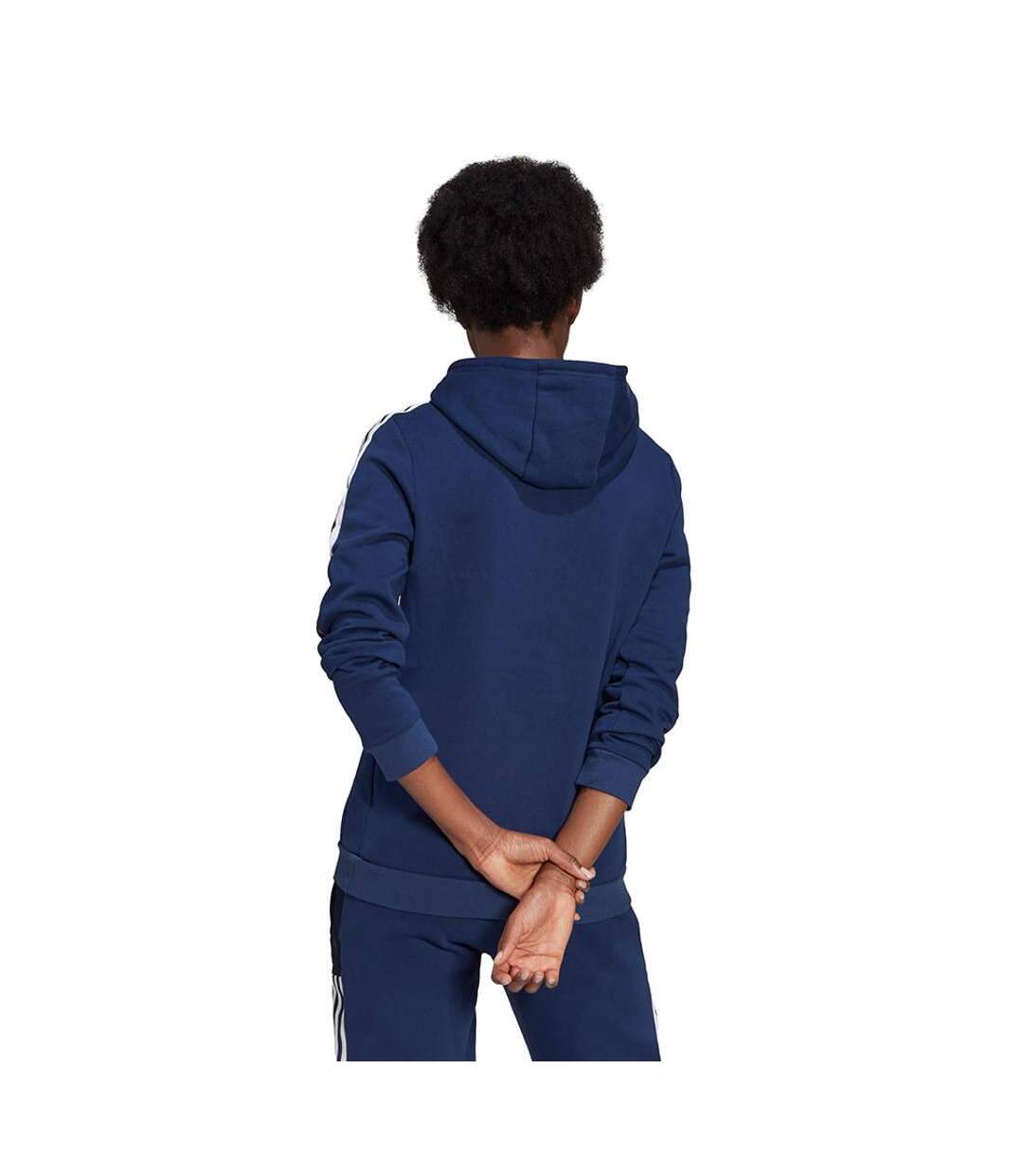 Sweat À Capuche Tiro Femme Bleu Marine Adidas-3