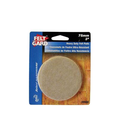 Feltgard round pads 75mm 4pk one size one colour Universal Textiles