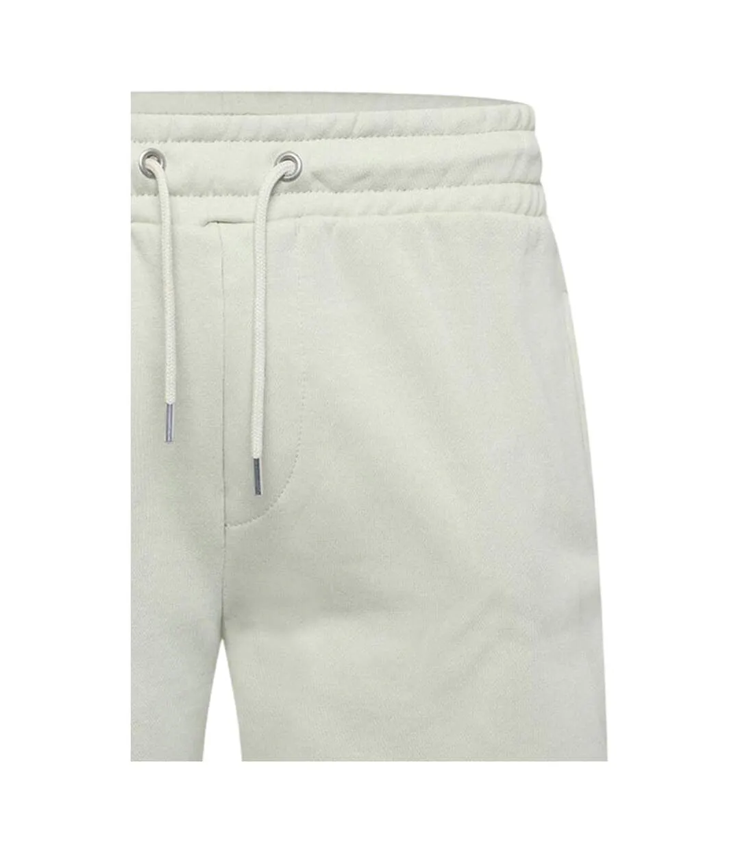 Short De Jogging Branton Homme Kaki Clair Crosshatch-2