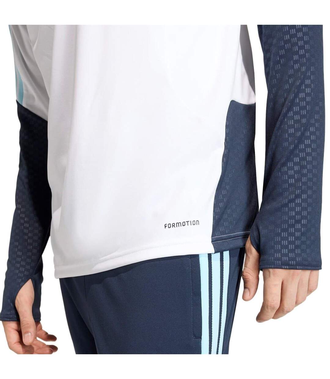 Mens Tiro 26 Argentina Slim Top White Blue Adidas-4
