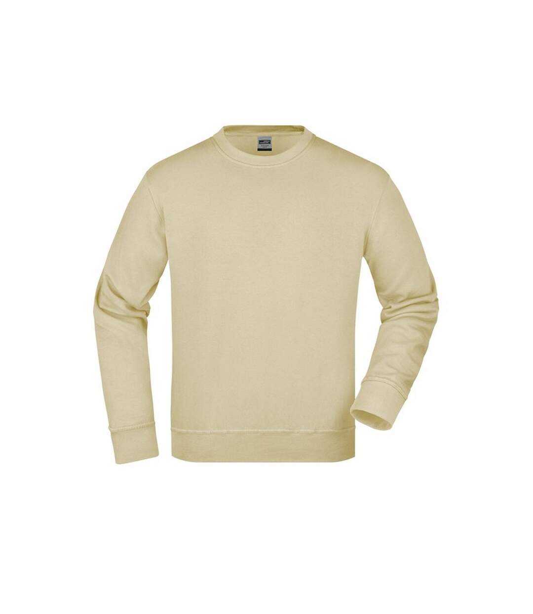 Sweat Workwear Adulte Beige Gris James And Nicholson-1