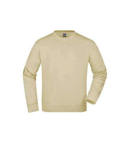 Sweat Workwear Adulte Beige Gris James And Nicholson
