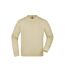 Sweat Workwear Adulte Beige Gris James And Nicholson-1