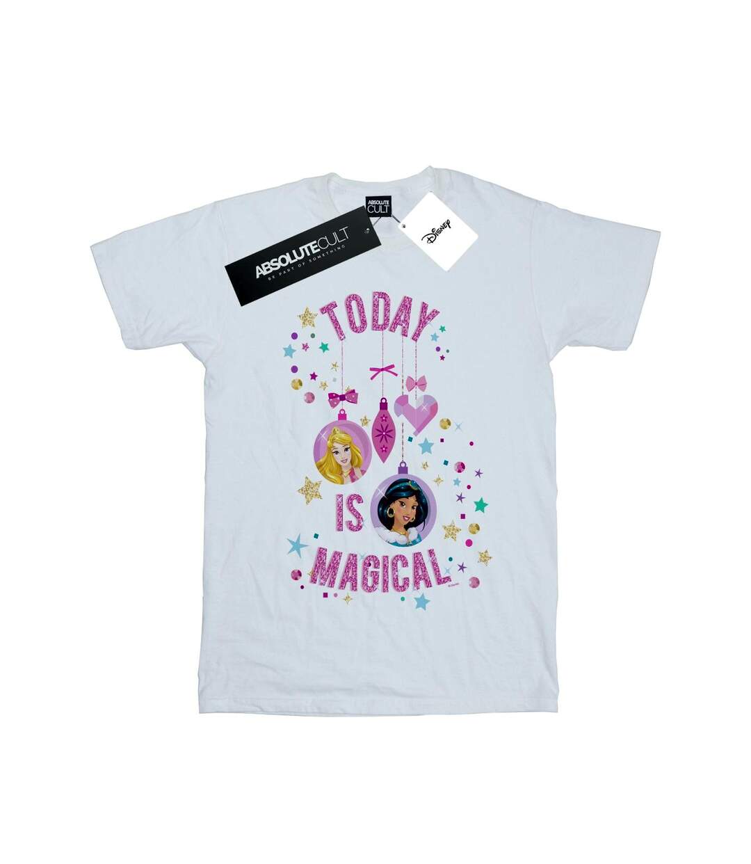 Disney Womens/Ladies Princess Today Is Magical Coton Boyfriend T-Shirt (Blanc) - UTBI42869-1