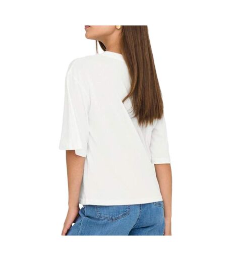 T-shirt blanc femme jdy los angeles - l
