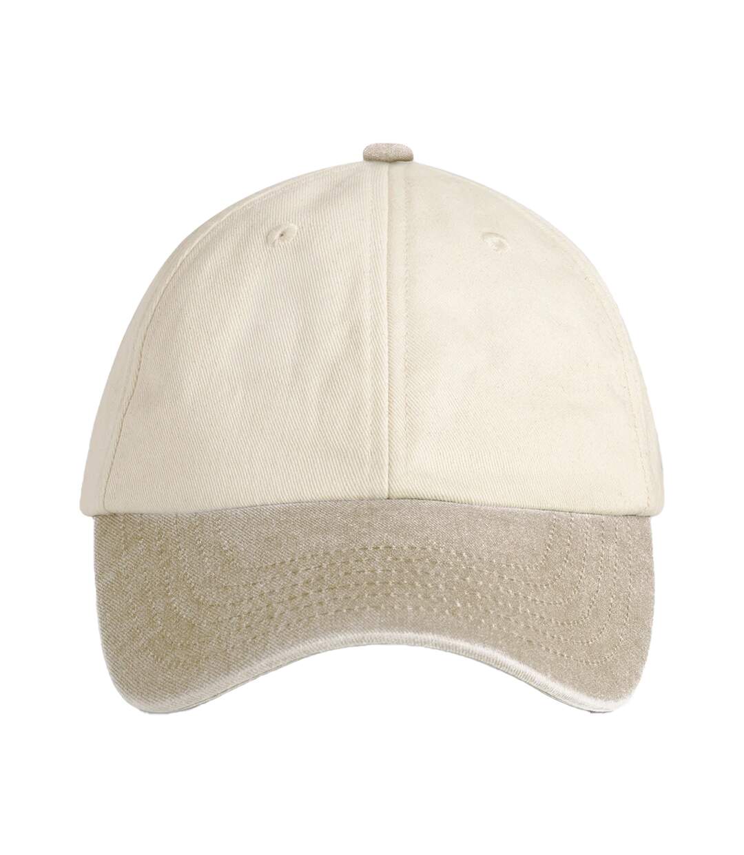 Casquette De Baseball Motif Contrasté Adulte Naturel Sable Du Désert Beechfield-3