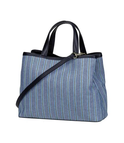 Sac à main imprimé rayé bleu TOMMY HILFIGER Spring Chic Satch - Taille unique