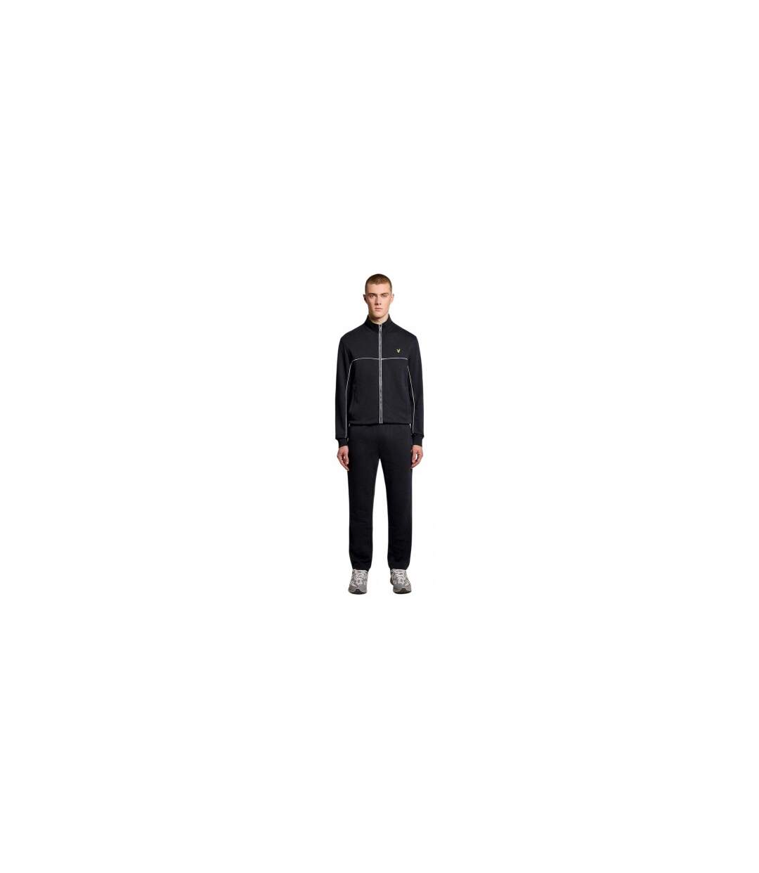 Mens Piped Tracksuit Top Dark Navy Lyle & Scott-1