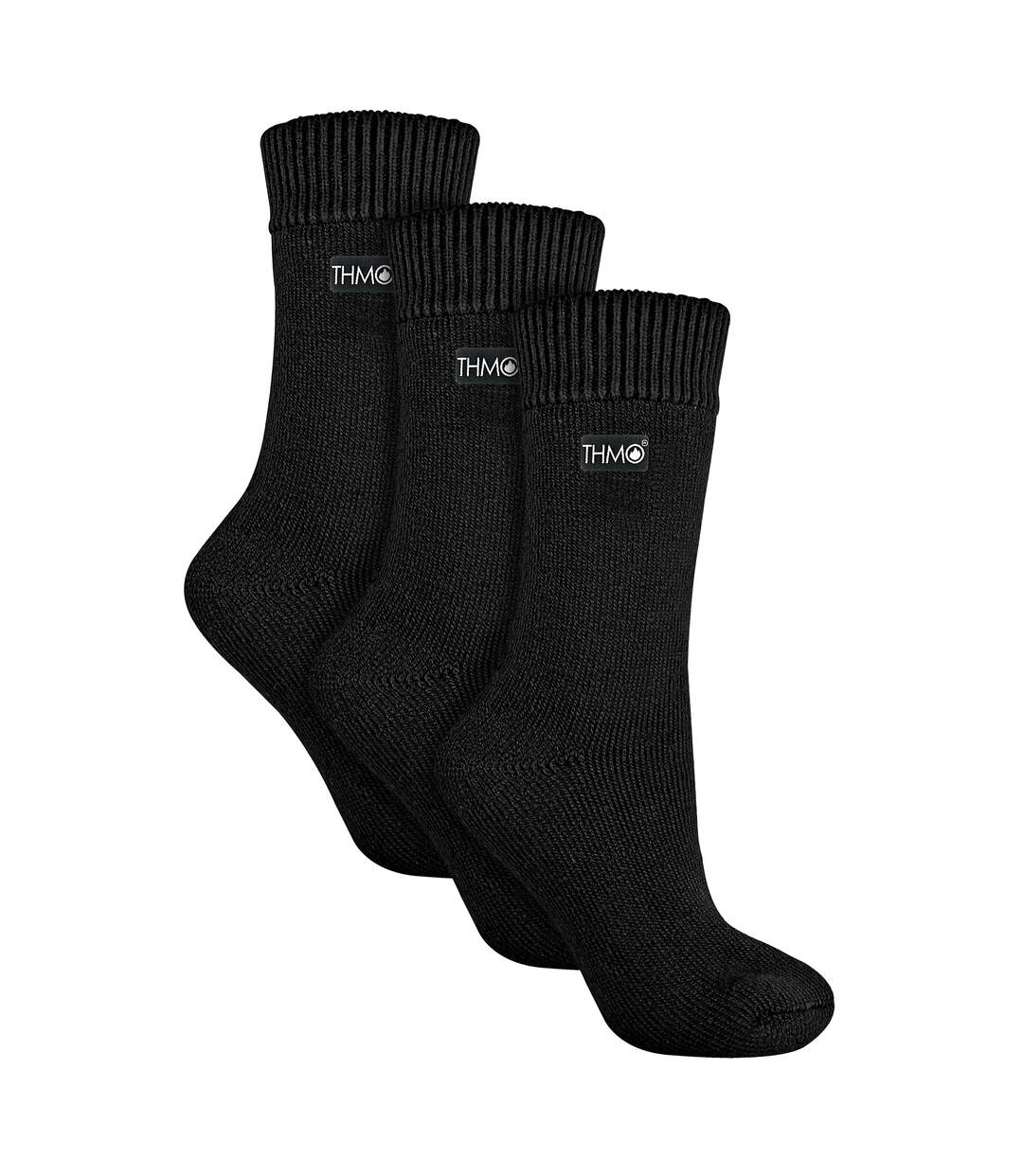 3 Pairs Ladies Thick Winter Thermal Socks with Seamless Toe-1
