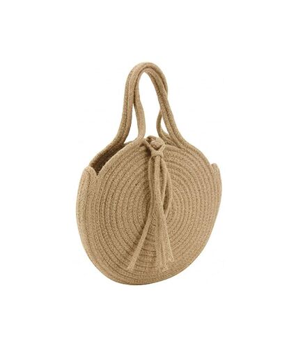 Sac rond en corde de coton et jute