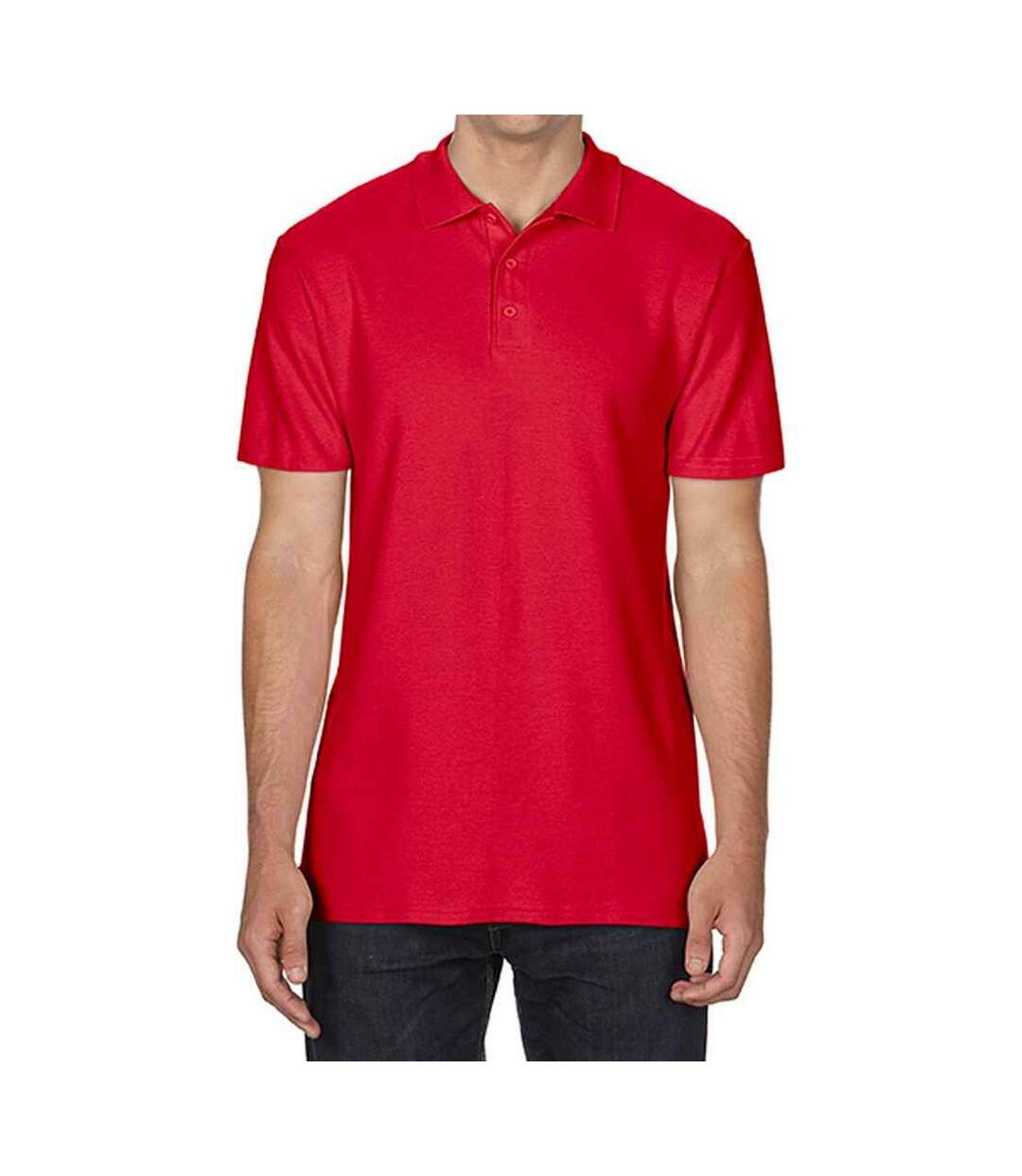 Polo manches courtes homme rouge Gildan Gildan