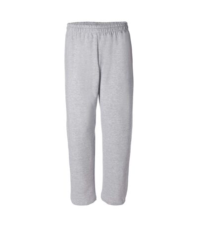 Mens Heavy Blend Open Bottom Sweatpant / Jogging Pants Sport Grey Gildan