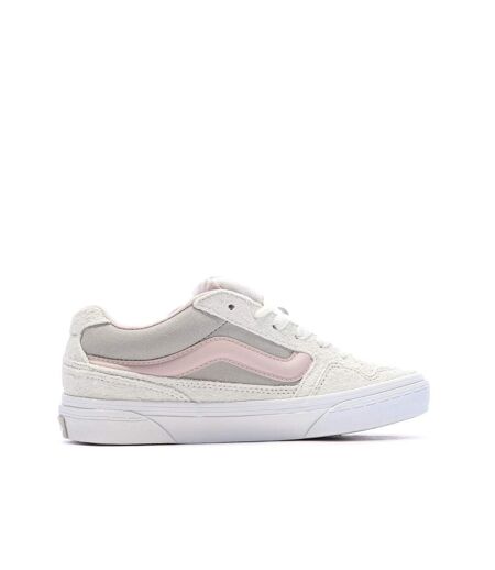 Baskets blanches/rose pale/grises femme vans caldrone