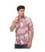 Unisex Adult Coving Floral Seersucker Short-sleeved Shirt Pink Ted Baker-1