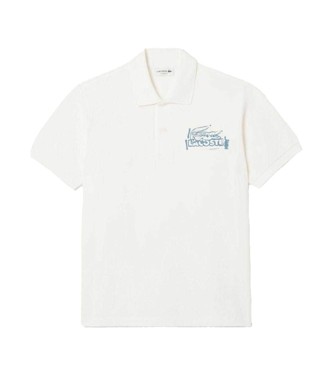 Polo Manches Courtes L.12.12 Homme Crème Lacoste-1