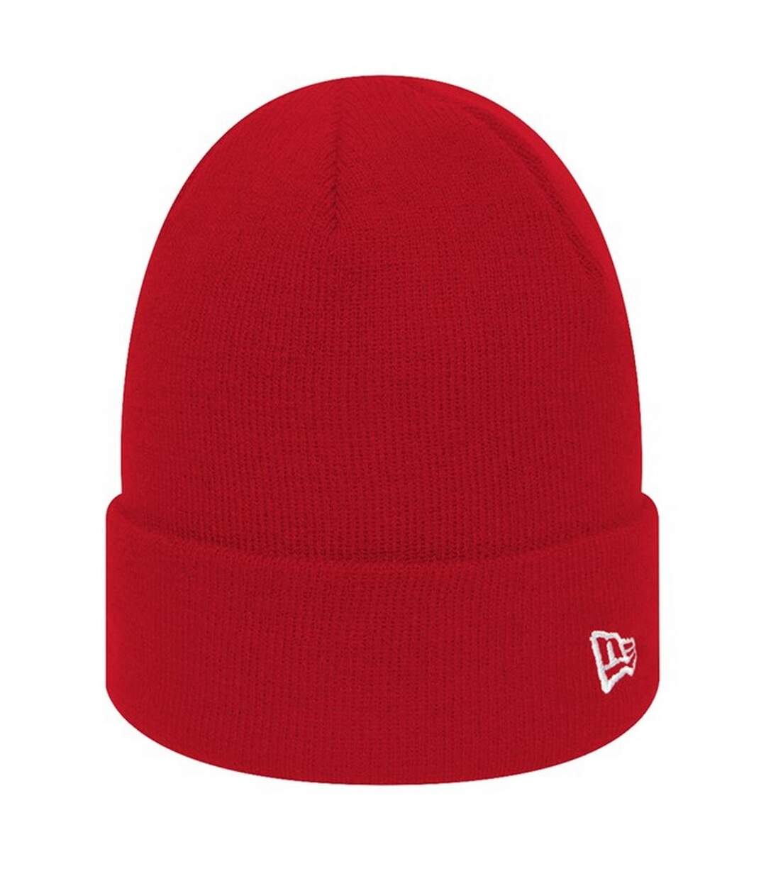 Unisex adult flag knitted beanie scarlet New Era-1