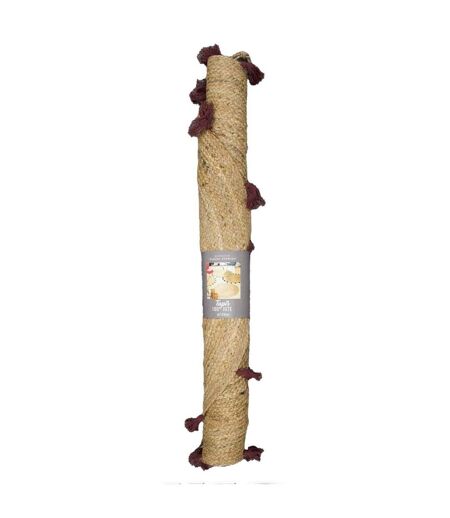 Tapis Déco Rond en Jute Shira 120cm Bordeaux
