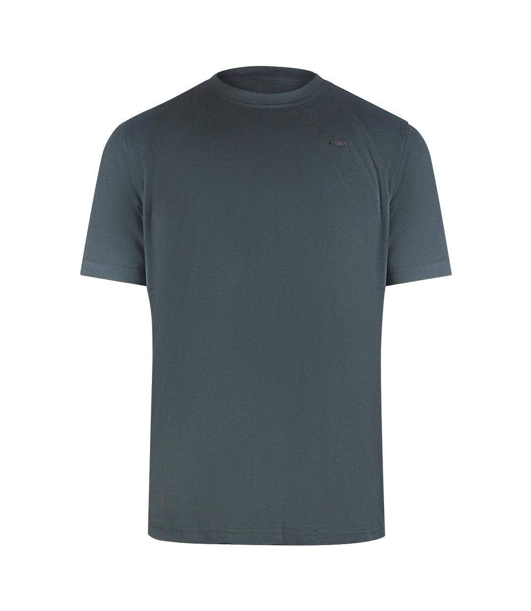 T-shirt Motif/style Petit Logo Homme Gris Diesel-1