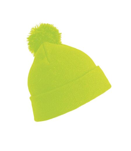 Result Core Pom Pom Beanie (Fluorescent Yellow)