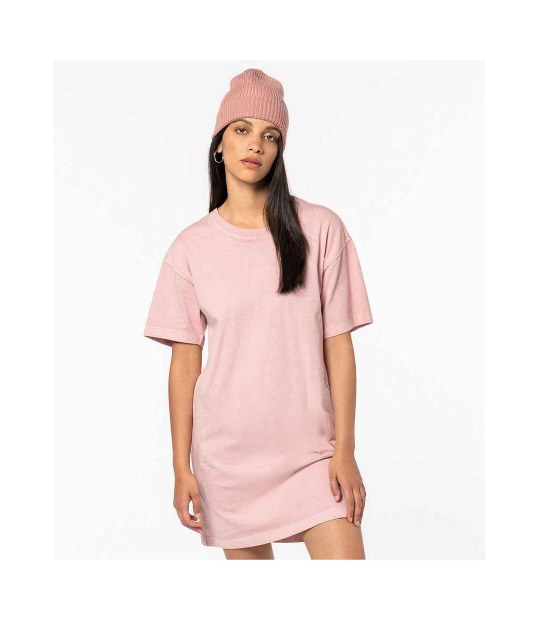 Robe t-shirt femme rose pétal Native Spirit