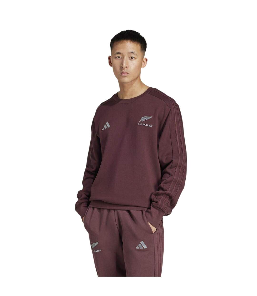 Sweat All Blacks Adulte Bordeaux Chiné Adidas-1