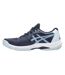 Womens/ladies Game Tennis Shoes Midnight White Asics-3