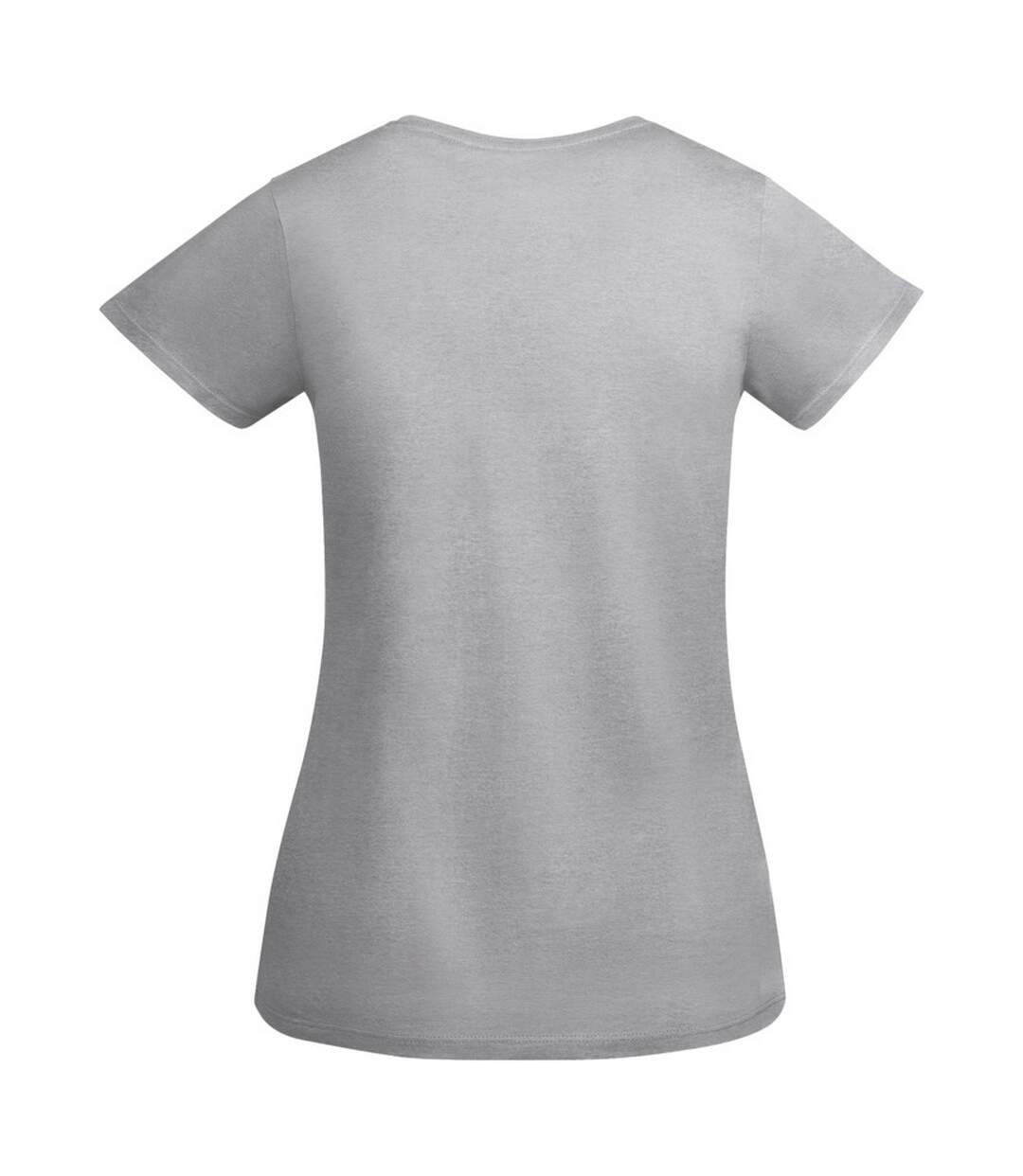 Womens/ladies breda short-sleeved t-shirt grey marl Roly-2