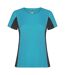 T-shirt shanghai femme turquoise vif / anthracite Roly