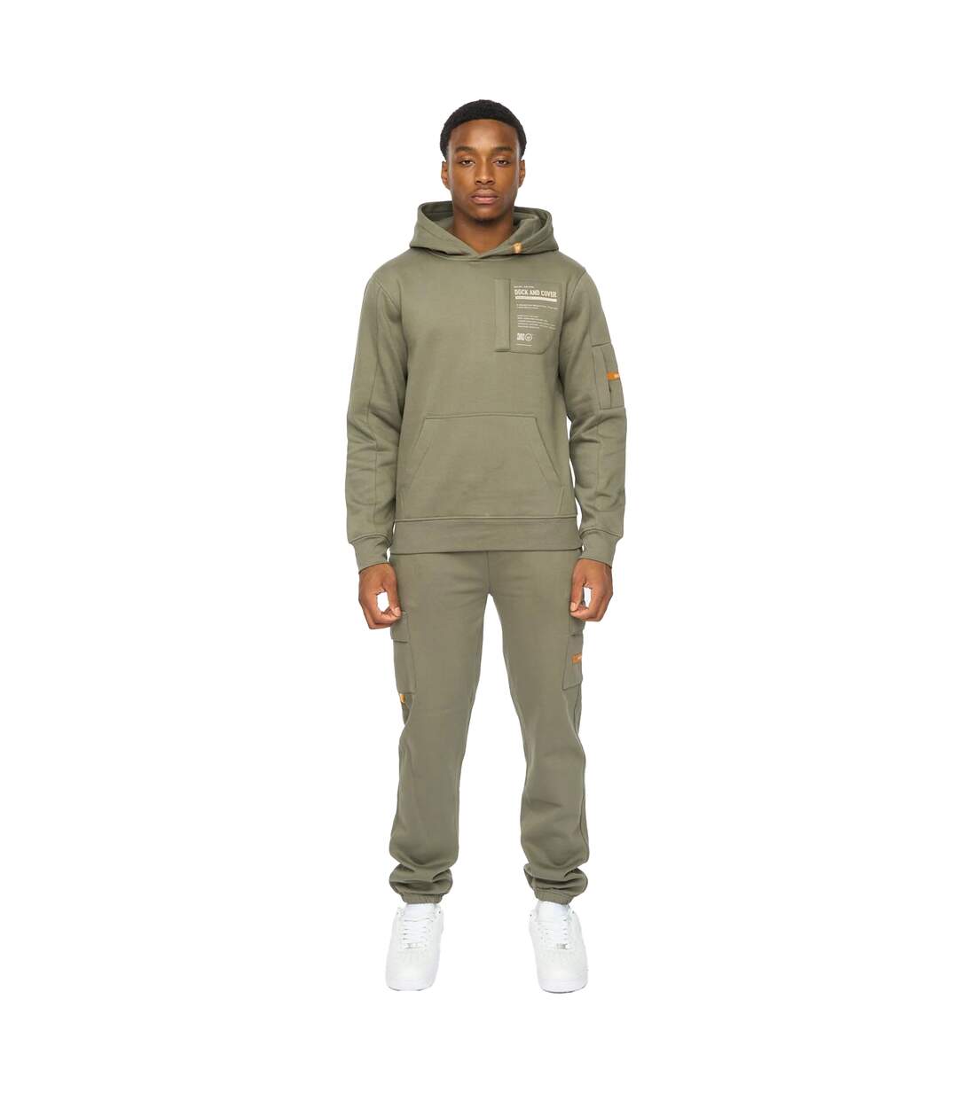 Mens Adamsberg Jogging Bottoms Dark Olive Duck And Cover-1