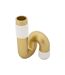 Vase Design en Résine Bann 18cm Or-3