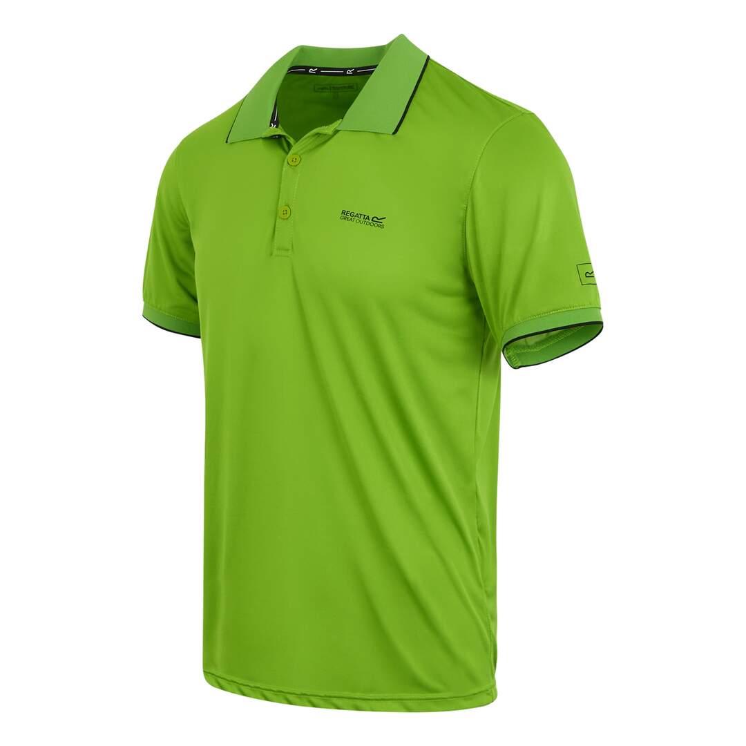 Mens remex ii polo shirt grenoble green solid Regatta-3