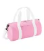 Petit Sac Polochon Taille Unique Rose Blanc Bagbase-1