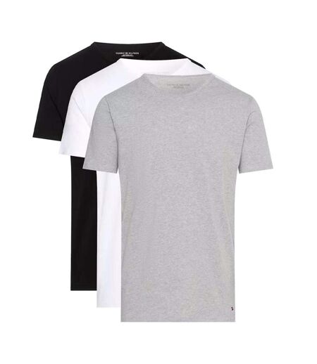 x3 t-shirts noir/gris/blanc  homme tommy hilfiger stretche