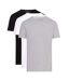 x3 t-shirts noir/gris/blanc  homme tommy hilfiger stretche-1